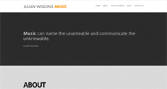Desktop Screenshot of julianwigginsmusic.com